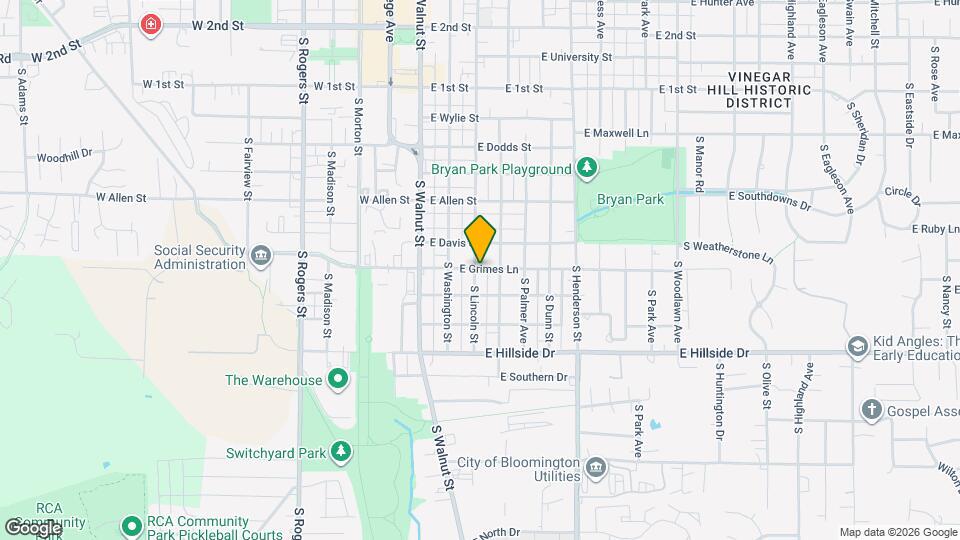 1201 S Lincoln St Map and Location Details