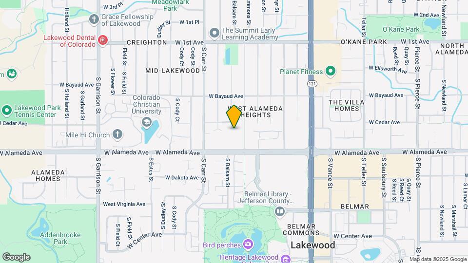222 S Balsam St Map and Location Details