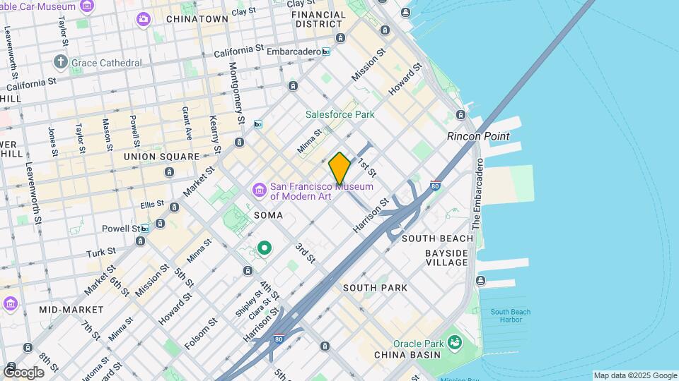 568 Folsom St Map and Location Details
