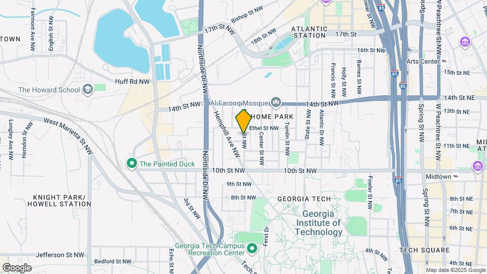 1066 McMillan St NW Map and Location Details