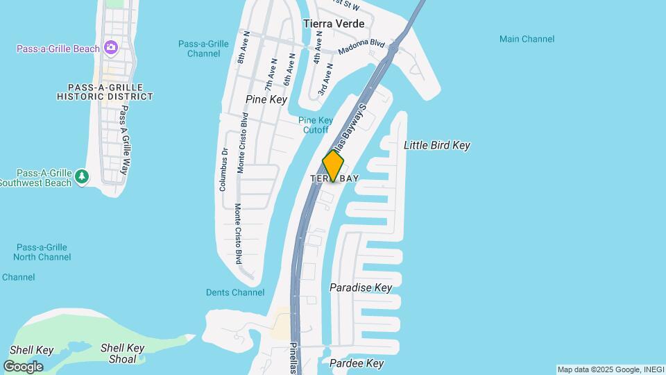 557 Pinellas Bayway S Map and Location Details