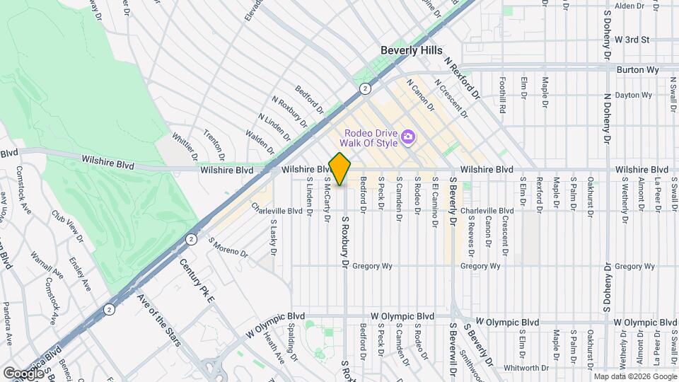 135 S Roxbury Dr Map and Location Details