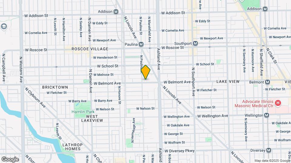 1648 W Belmont Ave Map and Location Details