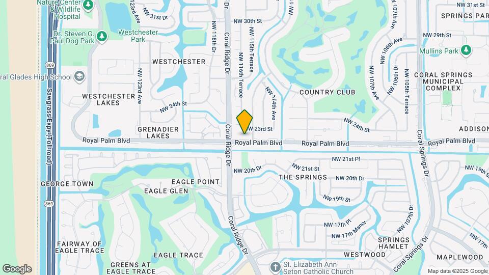 11607 Royal Palm Blvd Map and Location Details