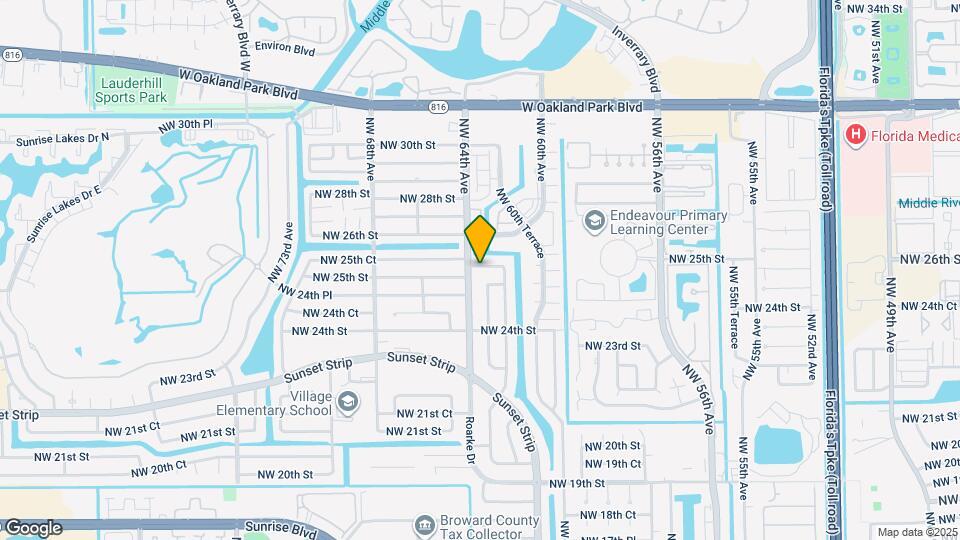 6380 NW 25th Ct Map and Location Details