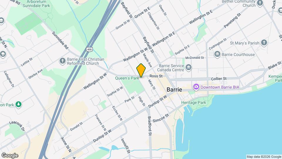 109 Toronto St Map and Location Details