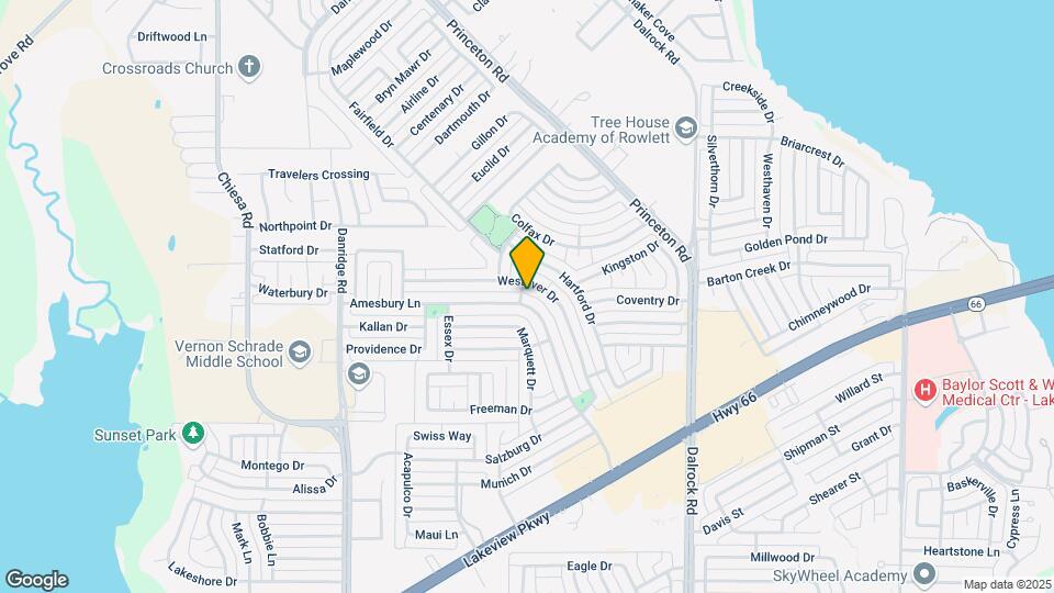 6902 Amesbury Ln Map and Location Details