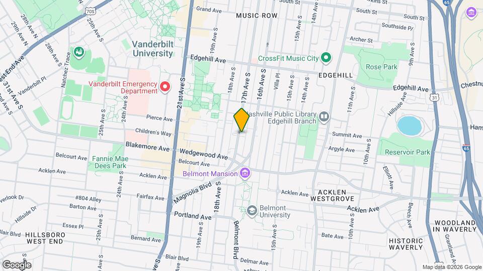 1604 17th Ave S, Unit 1 Map and Location Details