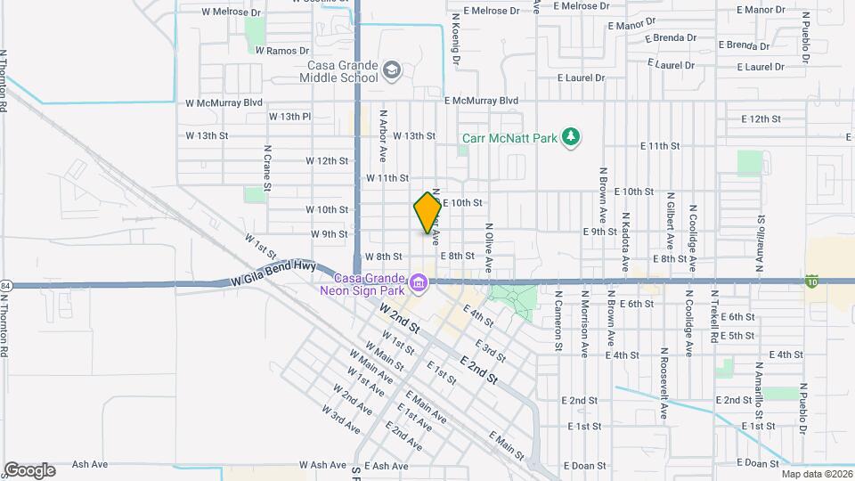 813 N Center Ave Map and Location Details