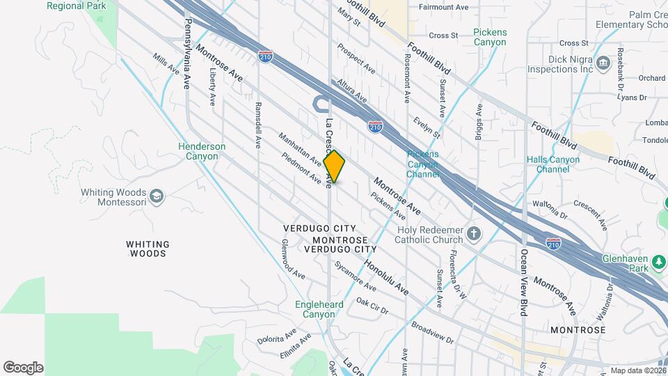 3930 La Crescenta Ave Map and Location Details