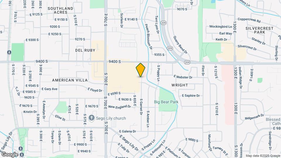 9506 S Garnet Dr Map and Location Details