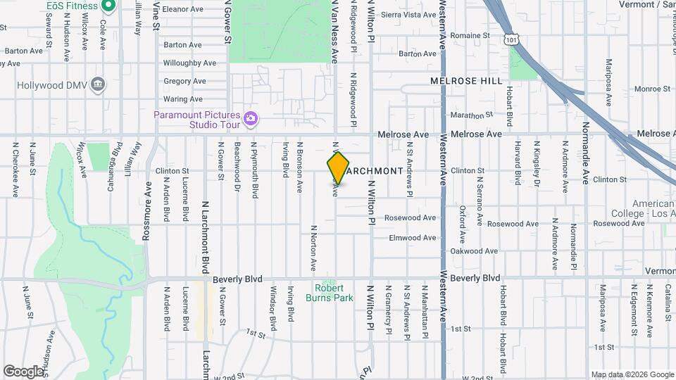 510 N Van Ness Ave, Unit 508 N. Map and Location Details