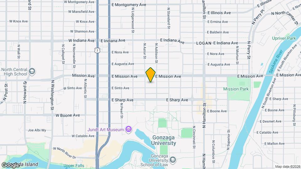 411 E Sinto Ave Map and Location Details