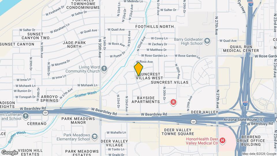 3221 W Irma Ln, Unit 58-33A Mapa y Detalles de la Ubicación