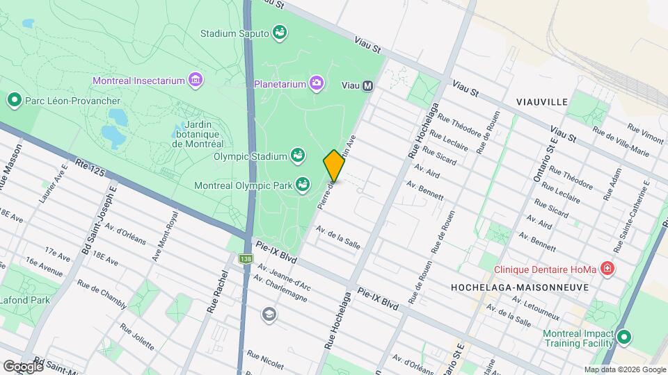 4322-4332 Pierre-De Coubertin Map and Location Details