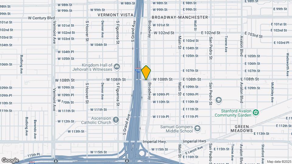 10805 S Broadway Map and Location Details