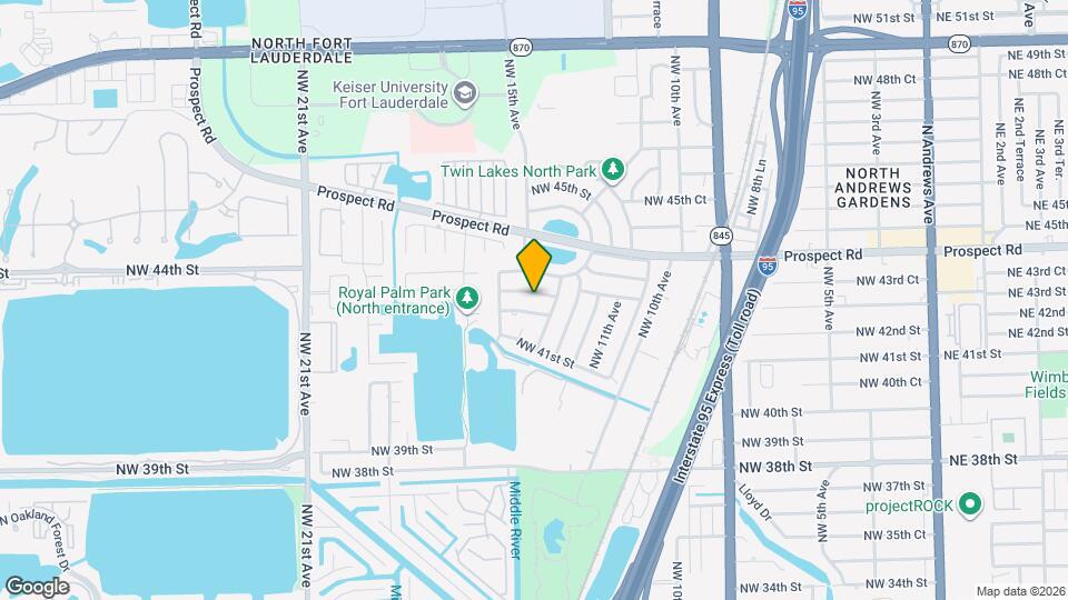 1400 NW 42nd St Map and Location Details