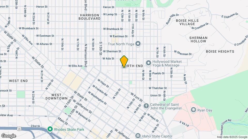 1116 N 12th St Map and Location Details