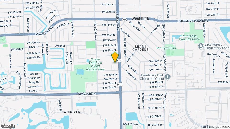 3651 SW 60th Terrace Map and Location Details
