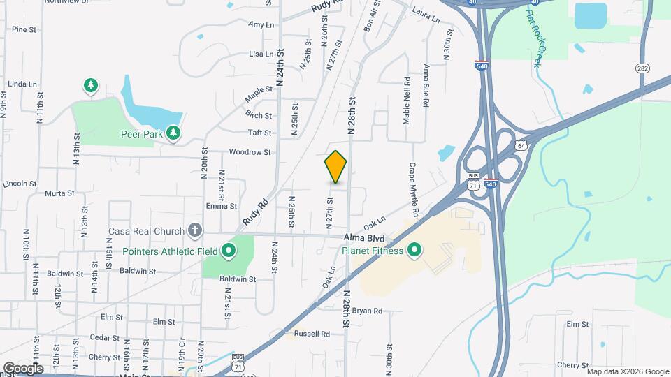 902 N 27th St Map and Location Details