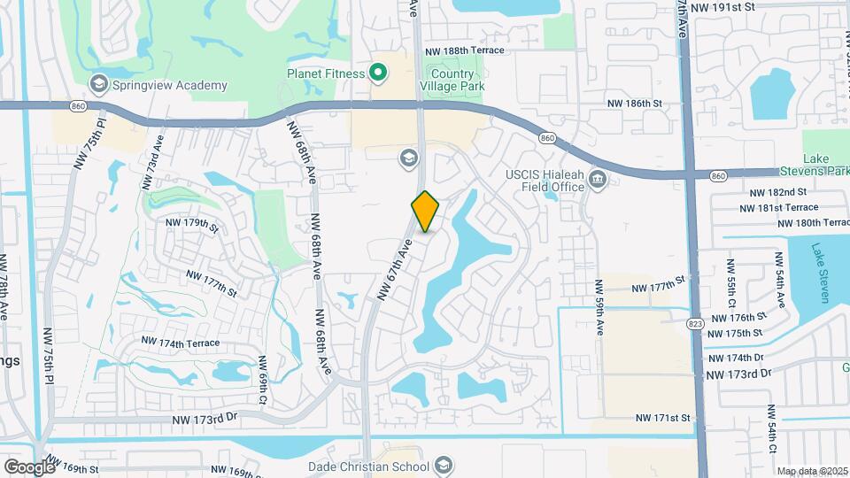 6633 NW 179th Terrace Map and Location Details