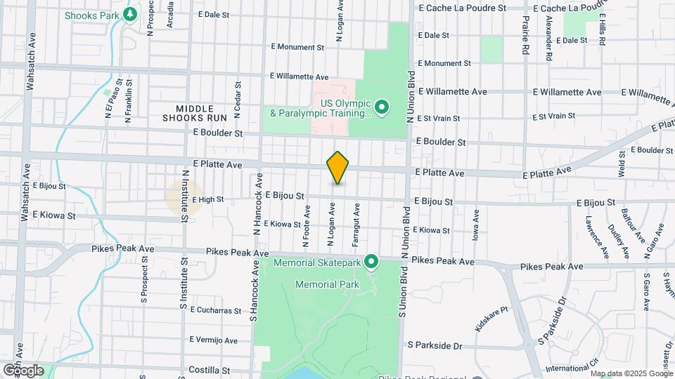 207 N Logan Ave Mapa y Detalles de la Ubicación