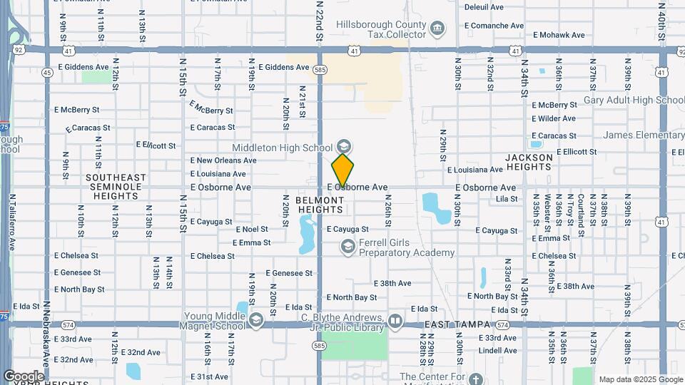 2307 E Osborne Ave Map and Location Details