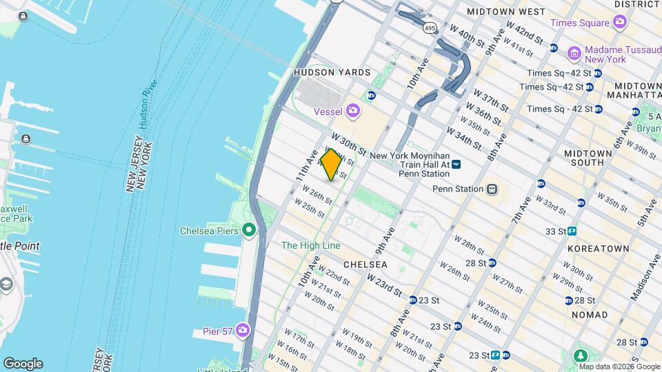 527 W 27th St Map and Location Details