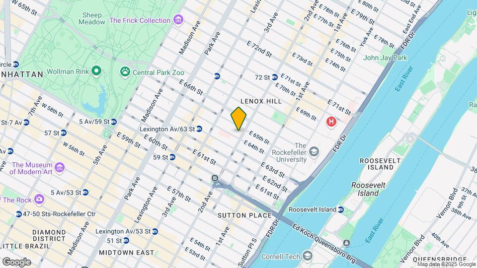 250 E 65th St Map and Location Details