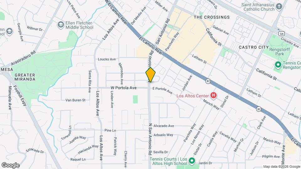 833 N San Antonio Rd Map and Location Details