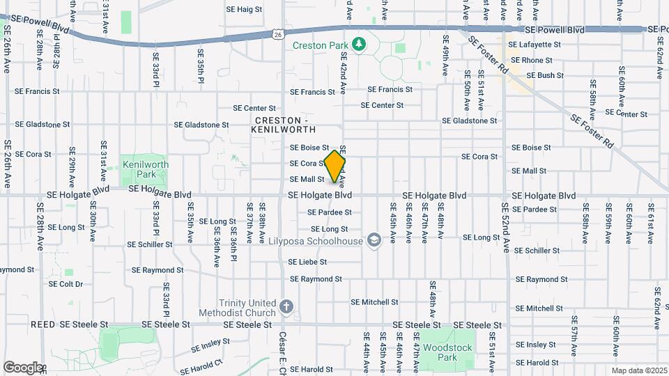 4107-4117 SE Holgate Blvd Map and Location Details
