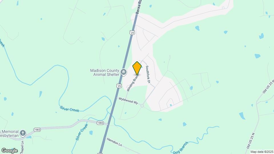 342 Winding Branch Dr Map and Location Details