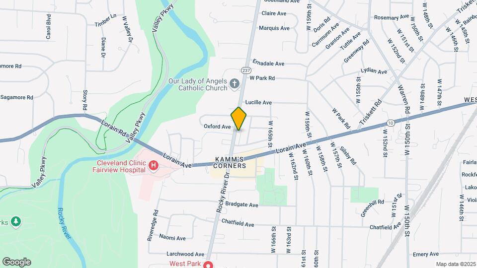 3735 Rocky River Dr Mapa y Detalles de la Ubicación