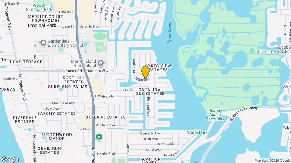 315 Oahu Dr Map and Location Details