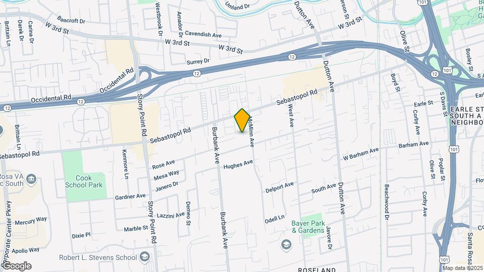 845 McMinn Ave Map and Location Details