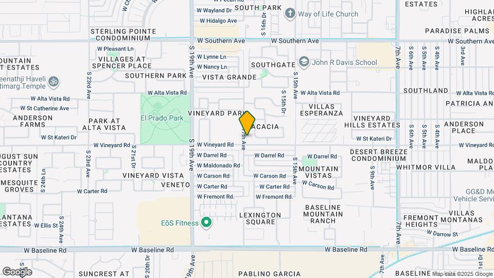 6639 S 17th Ave Map and Location Details