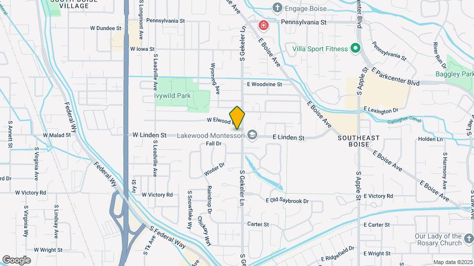 206 W Linden St Map and Location Details