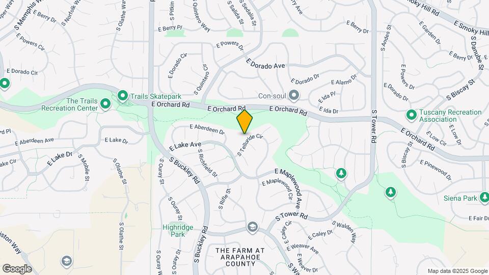 6016 S Telluride Cir Map and Location Details