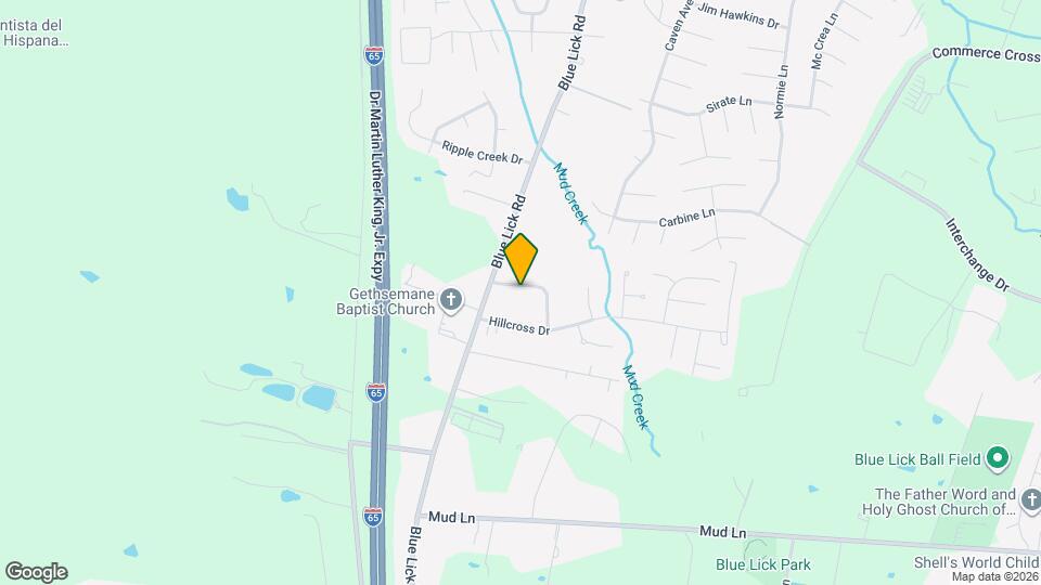 4101 Blue Lick Ct Map and Location Details