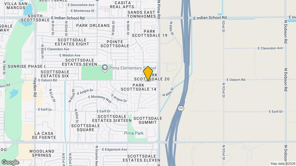 8719 E Osborn Rd Map and Location Details