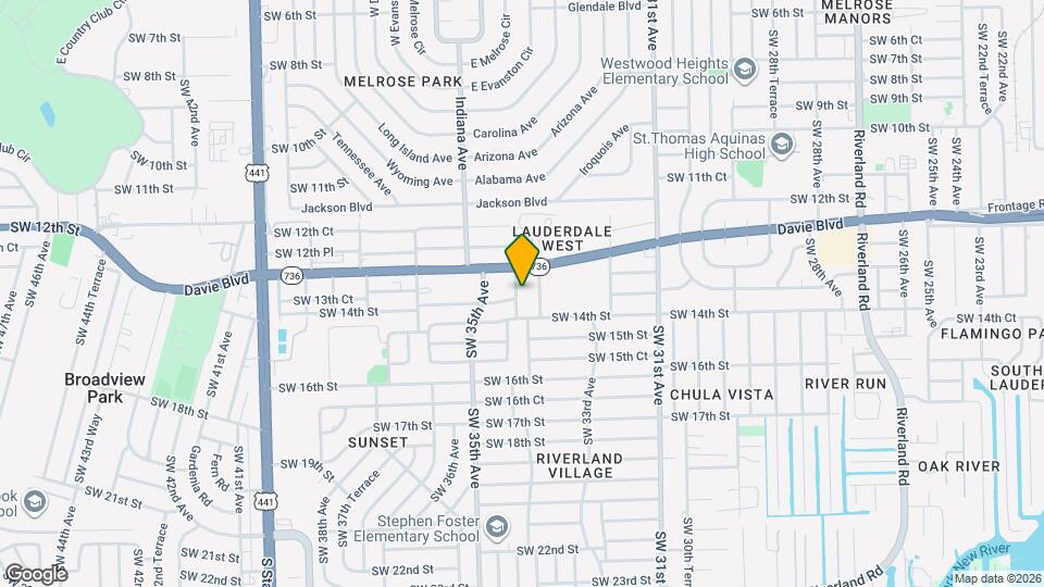 1340 SW 34th Ave Map and Location Details