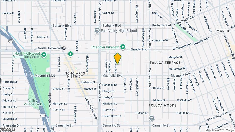 5248 Satsuma Ave Map and Location Details