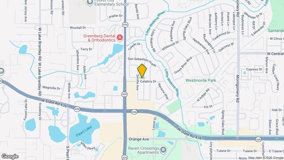 803 Calabria Dr Map and Location Details