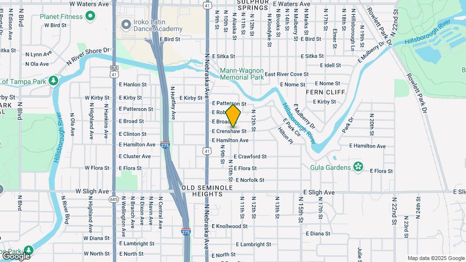 1002 E Crenshaw St Mapa y Detalles de la Ubicación