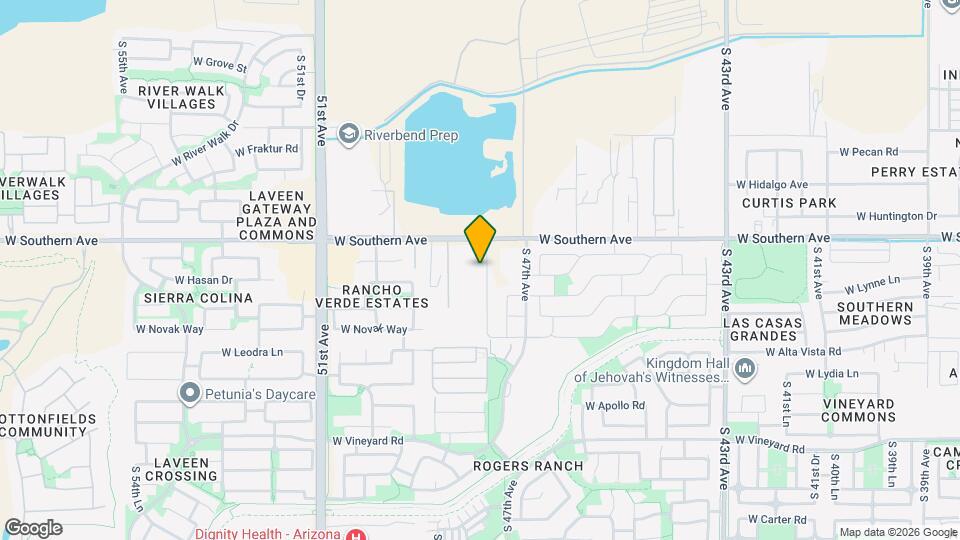 6112 S 47th Ln Map and Location Details