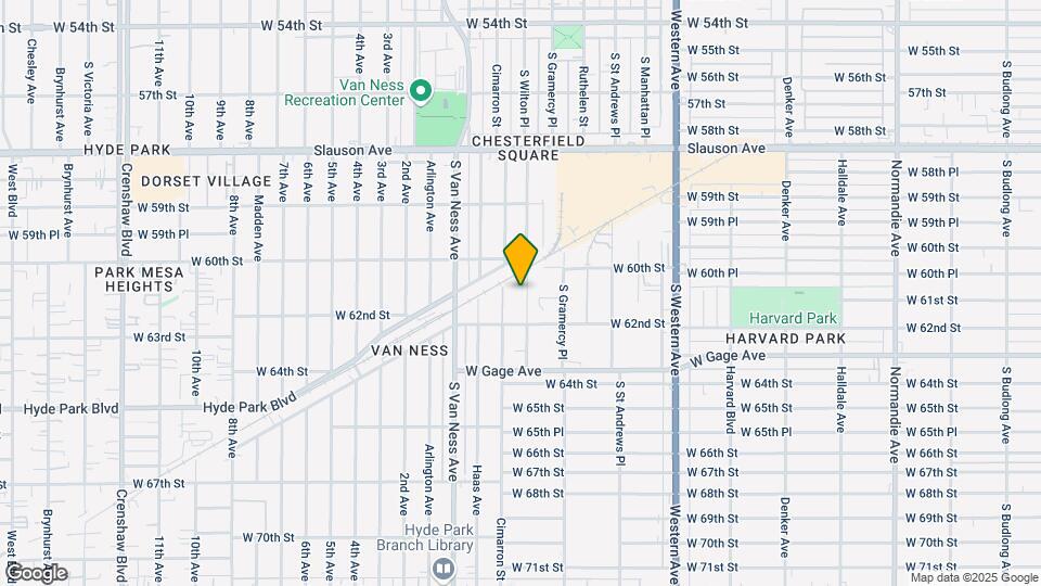 6031 S Wilton Pl Map and Location Details