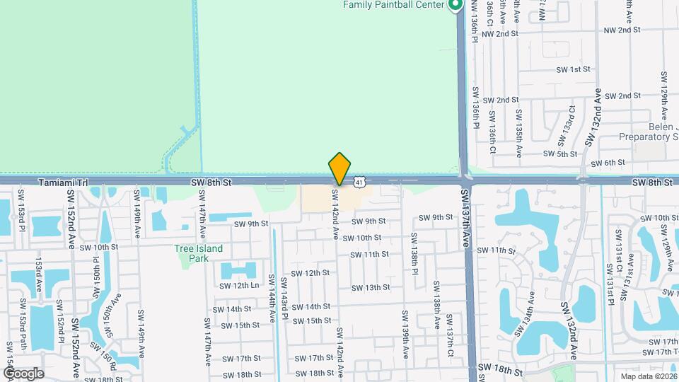 14180 SW 8th St Mapa y Detalles de la Ubicación