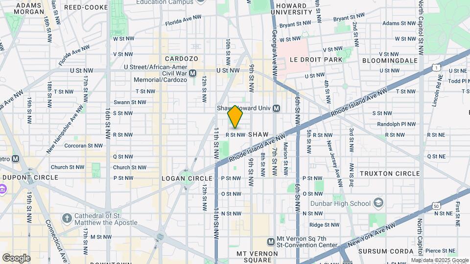 937 R St NW, Unit House-1-4renters Map and Location Details