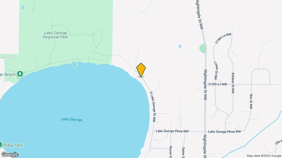 21557 S Lake George Dr NW Map and Location Details