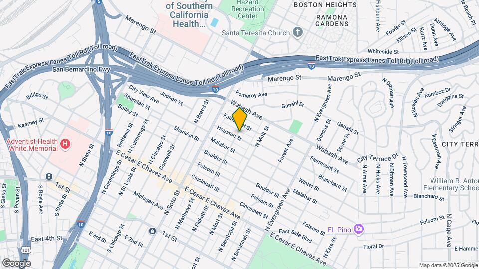 2501 Houston St Map and Location Details